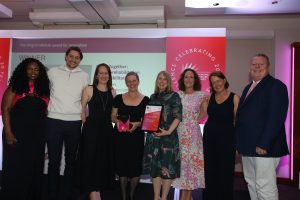 Active Together team at the Advancing Healthcare awards