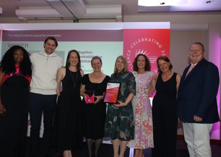 Active Together team at the Advancing Healthcare awards