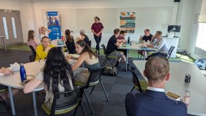 Elysa Ioannau delivering the lunch and learn session