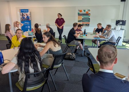 Elysa Ioannau delivering the lunch and learn session