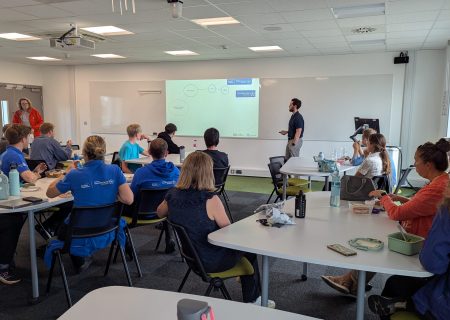 Liam Humphrey delivering his lunch and learn session