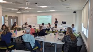 Gareth Jones delivering his lunch and learn session