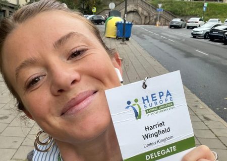 Harriet Wingfield at the HEPA conferrence