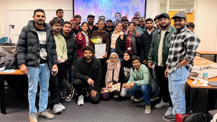 A group of students on the International Management Consultancy Module during the final seminar session