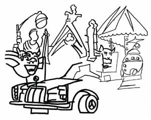 Figure 1 - Author’s PDP example drawn while circumnavigating a city block in Le Bono, France